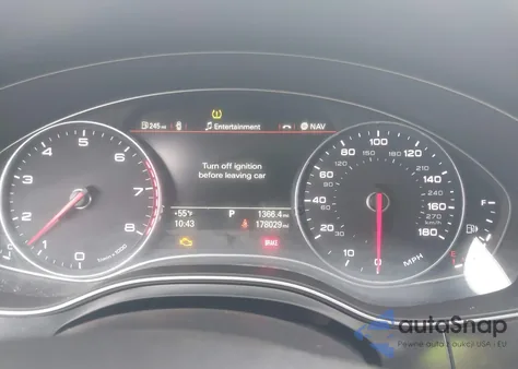 2014 Audi A6 3.0T Premium Plus из США, поврежденный, VIN WAUFGAFC0EN124662